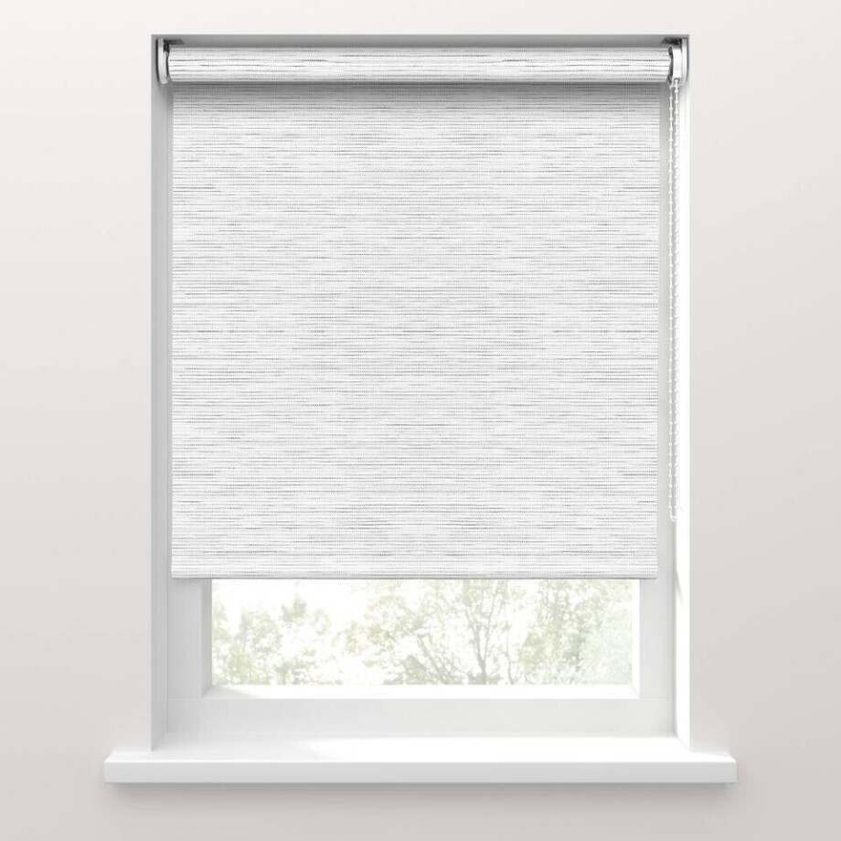 25% korting - Leen Bakker - Fenstr Rolgordijn Pisa Transparant - (10027) - Polyester - Wit - 120x10x10 Cm afbeelding 1