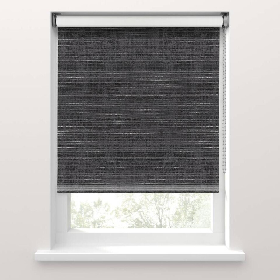 25% korting - Leen Bakker - Fenstr Rolgordijn Brest Verduisterend - (15042) - Polyester - Zwart - 120x10x10 Cm afbeelding 1