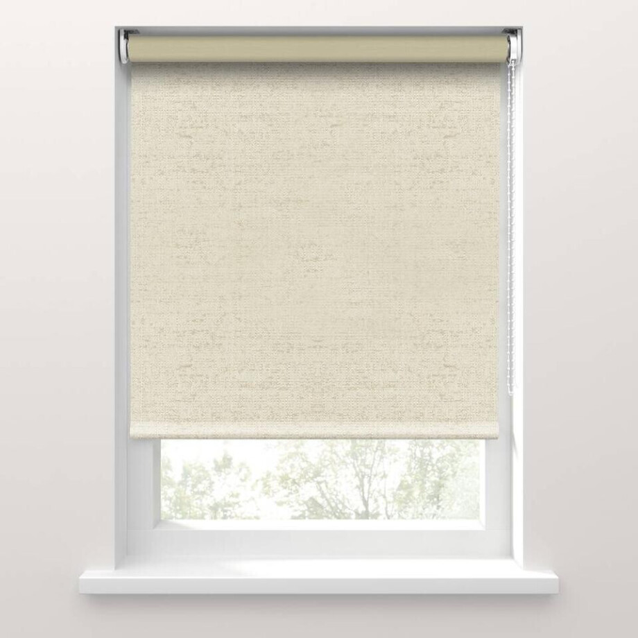Leen Bakker - Fenstr Rolgordijn Nancy Verduisterend - (25014) - Polyester - Beige - 120x10x10 Cm afbeelding 1