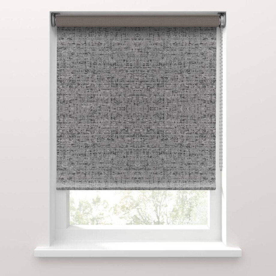 Leen Bakker - Fenstr Rolgordijn Nancy Verduisterend - Antraciet (20053) - Polyester - Grijs - 120x10x10 Cm afbeelding 1