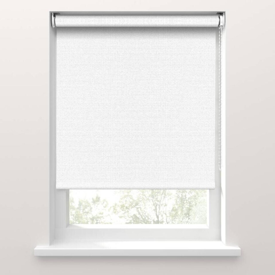 Leen Bakker - Fenstr Rolgordijn Piana Verduisterend - (10020) - Polyester - Wit - 120x10x10 Cm afbeelding 1
