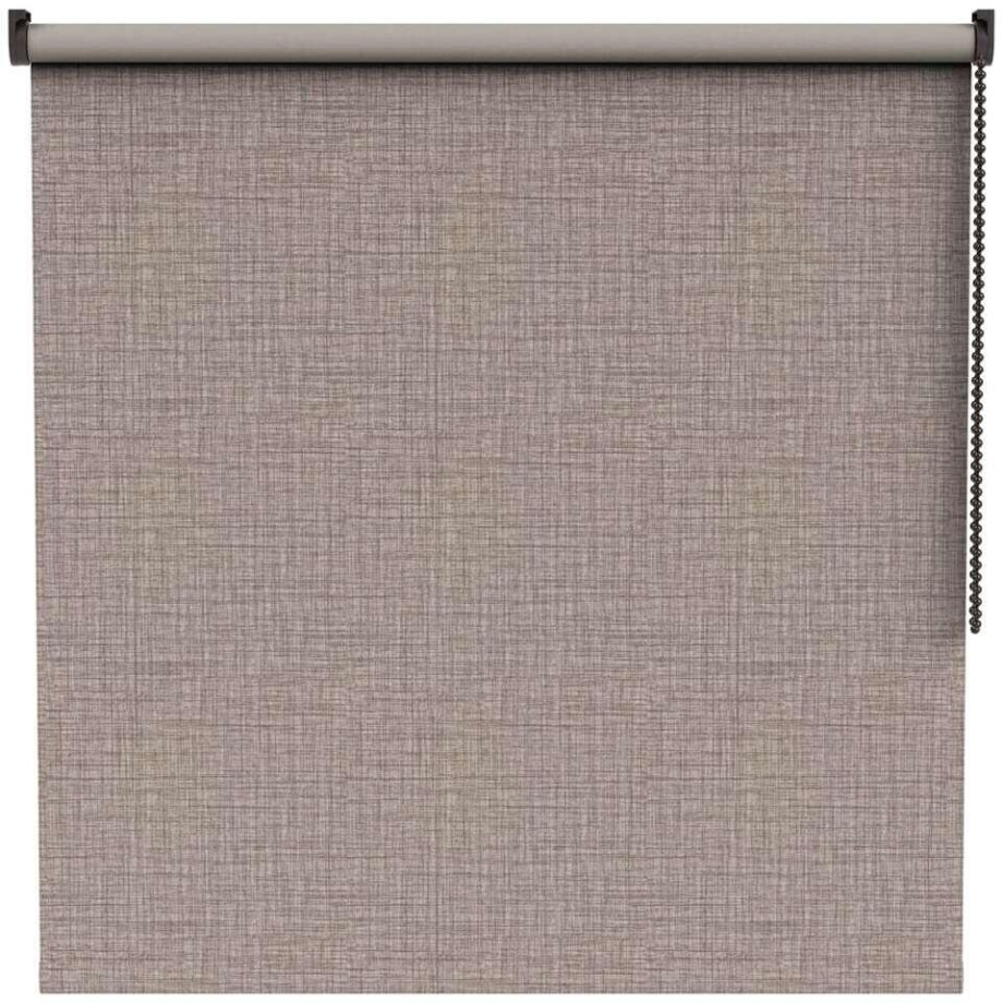 Leen Bakker - Fenstr Rolgordijn Malaga Verduisterend - Grijs (30301) - Polyester - Bruin - 120x10x10 Cm afbeelding 1
