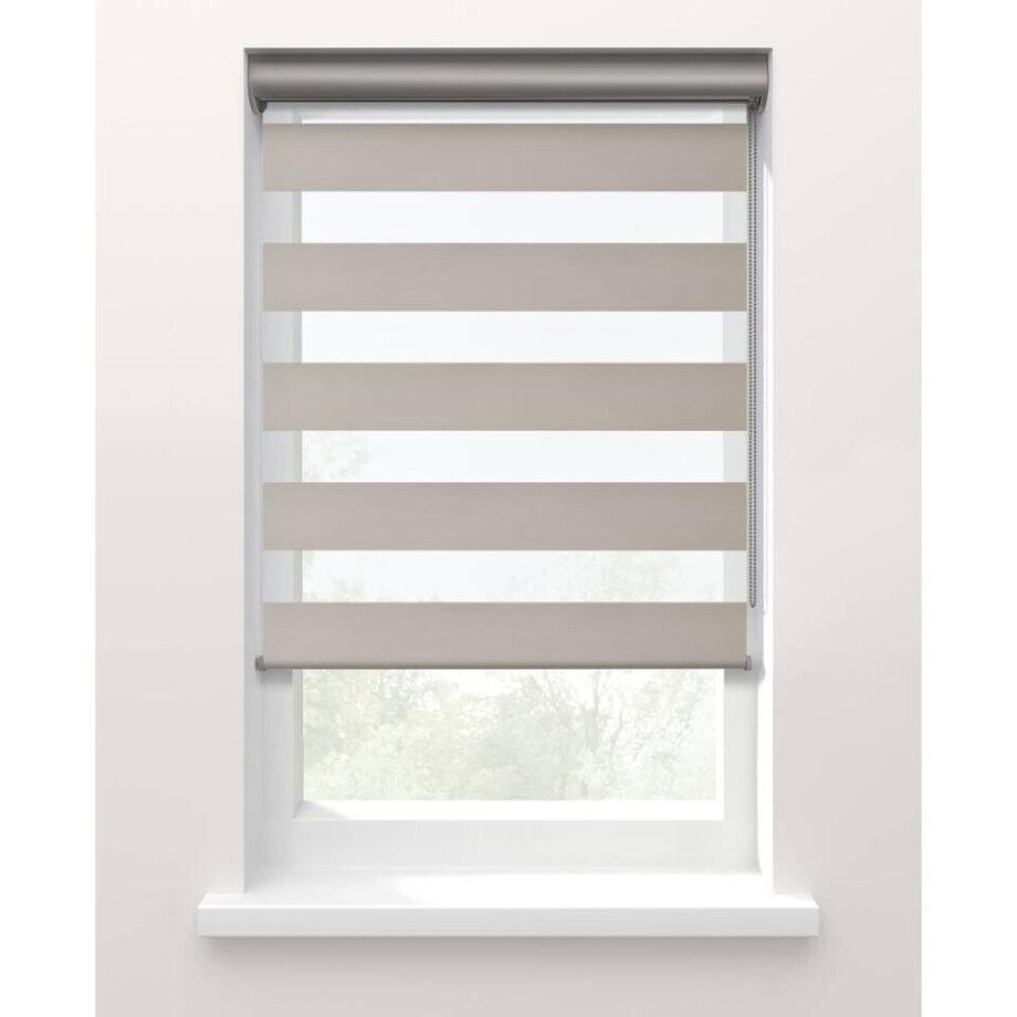 25% korting - Leen Bakker - Fenstr Duo Rolgordijn Nice Lichtdoorlatend - Zand (25038) - Polyester - Beige - 120x10x10 Cm 25% korting - Leen Bakker - Fenstr Duo Rolgordijn Nice Lichtdoorlatend - Zand (25038) - Polyester - Beige - 120x10x10 Cm afbeelding 1