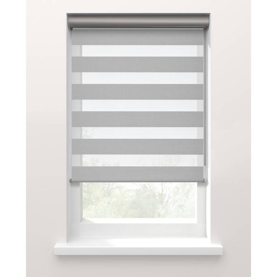 25% korting - Leen Bakker - Fenstr Duo Rolgordijn Planos Lichtdoorlatend - (20065) - Polyester - Grijs - 120x10x10 Cm 25% korting - Leen Bakker - Fenstr Duo Rolgordijn Planos Lichtdoorlatend - (20065) - Polyester - Grijs - 120x10x10 Cm afbeelding 1