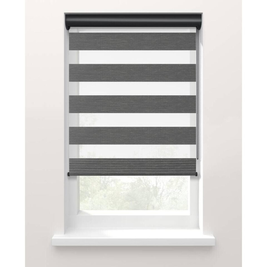 25% korting - Leen Bakker - Fenstr Duo Rolgordijn Trim Lichtdoorlatend - Antraciet (20068) - Polyester - Grijs - 120x10x10 Cm 25% korting - Leen Bakker - Fenstr Duo Rolgordijn Trim Lichtdoorlatend - Antraciet (20068) - Polyester - Grijs - 120x10x10 Cm afbeelding 1