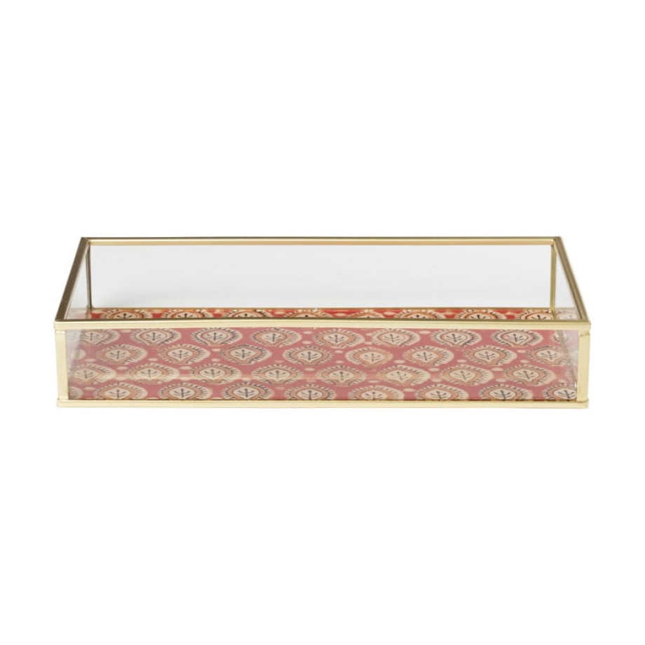 Tray met print - goud - klein afbeelding 