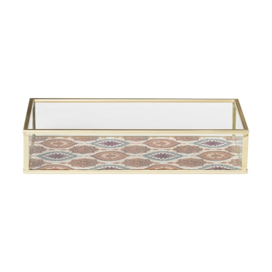 Tray met print - goud - klein afbeelding 