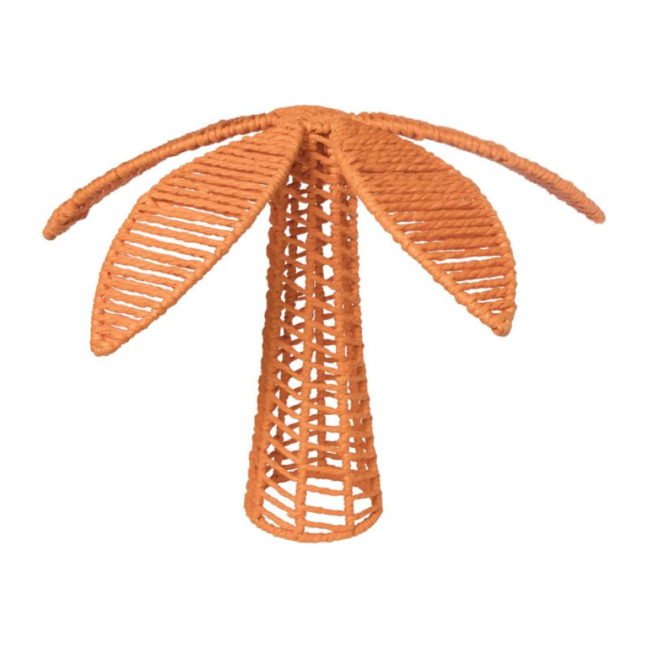 Decoratie palmboom - oranje - 34x34x30 cm afbeelding 