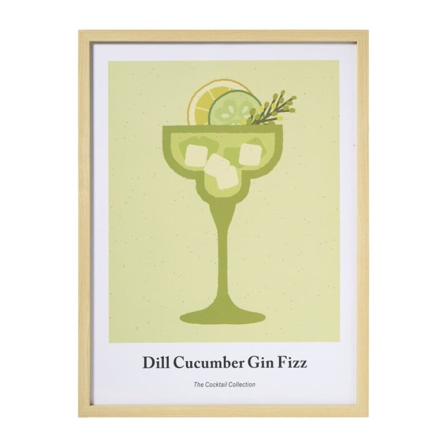 Poster gin - multikleur - 30x40 cm afbeelding 