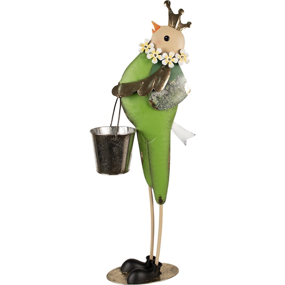 Clayre & Eef Decoratie Beeld Vogel 83 cm Groen Metaal Clayre & Eef Decoratie Beeld Vogel 83 cm Groen Metaal afbeelding 1