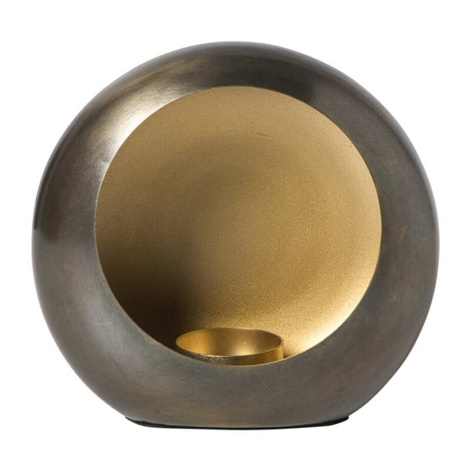 Waxinelichthouder brons - groot - 21x15x8.5 cm Waxinelichthouder brons - groot - 21x15x8.5 cm afbeelding