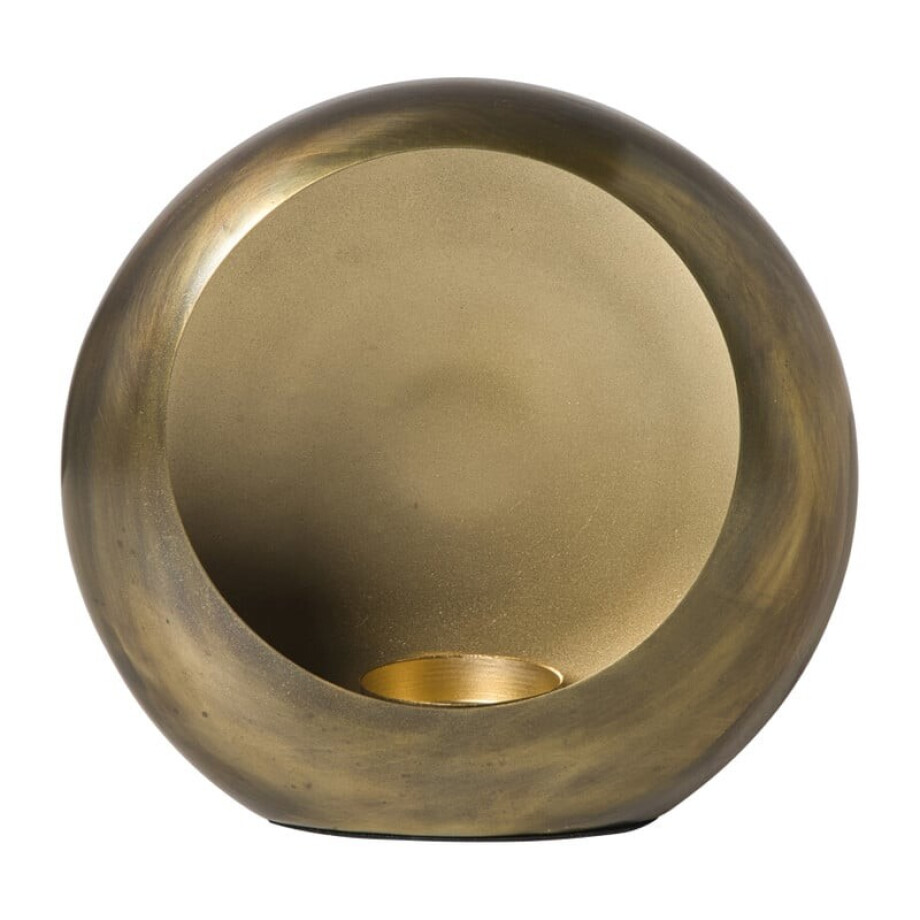 Waxinelichthouder brons - klein - 16x15x7.5 cm afbeelding 