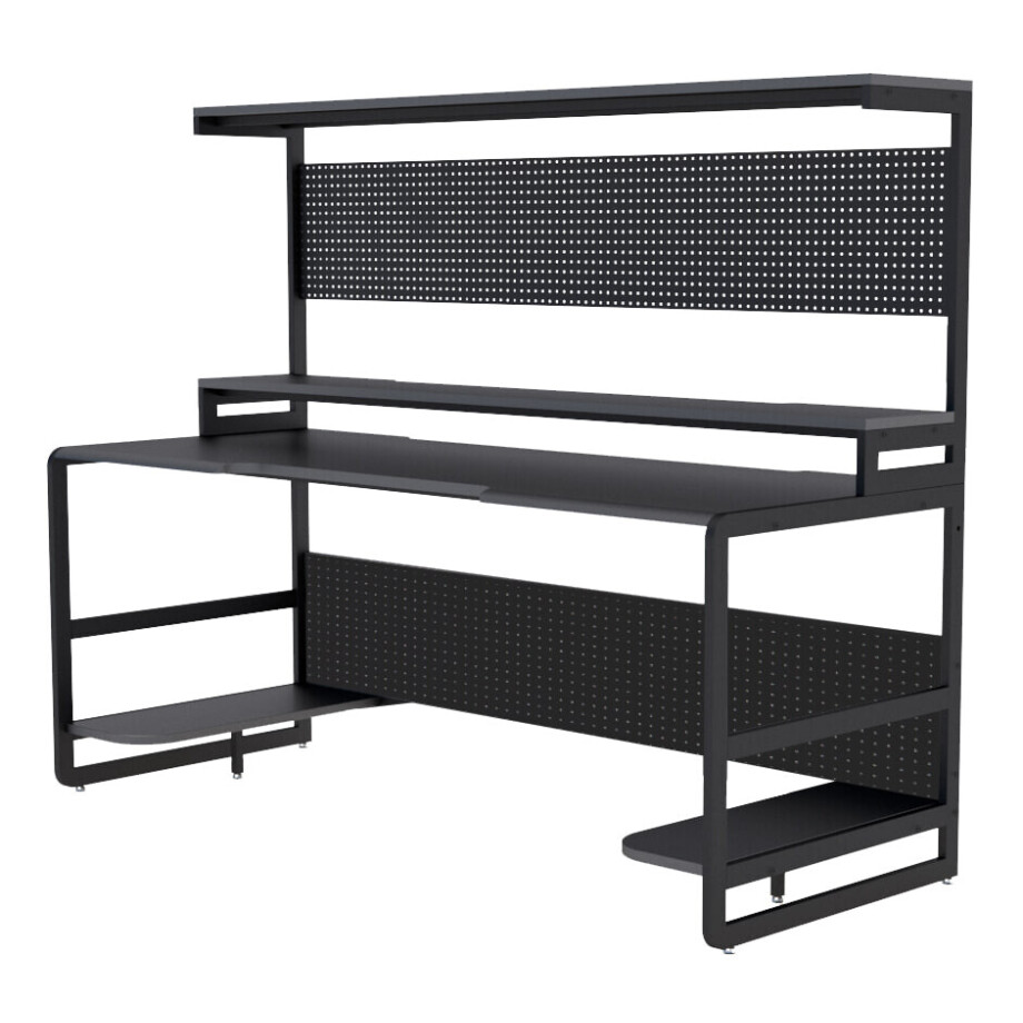 Artistiq Bureau 'Larssen' 180cm, kleur zwart afbeelding 