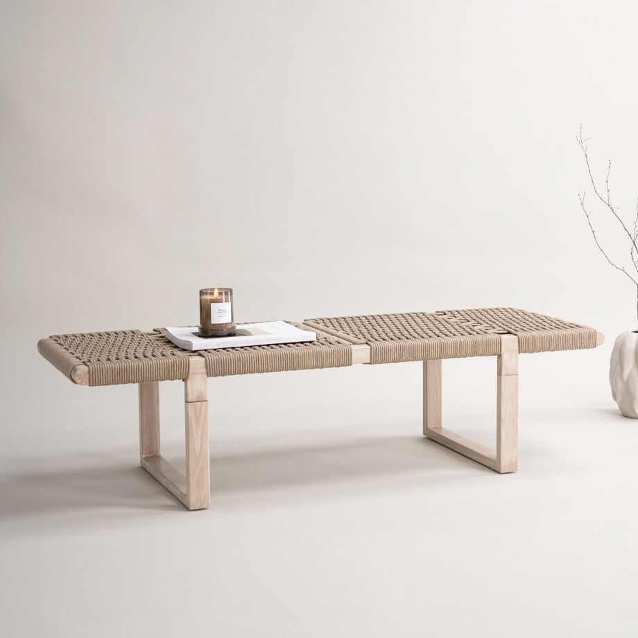 Nohr Halbank 'Kyson' Whitewash 140cm Nohr Halbank 'Kyson' Whitewash 140cm afbeelding 1