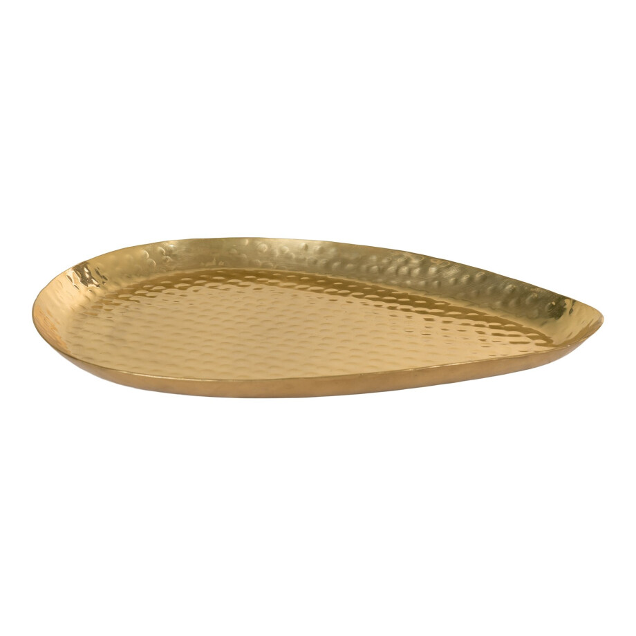 QUVIO Gouden dienblad - Decoratieve tray - Aluminium - Goud afbeelding 1