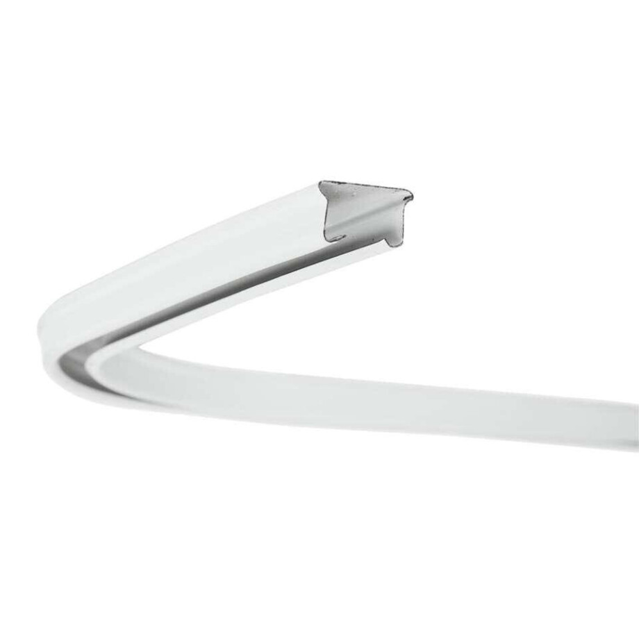 Leen Bakker - Bocht 90° 1 Stuk Plus Rail - Metaal - Wit afbeelding 1