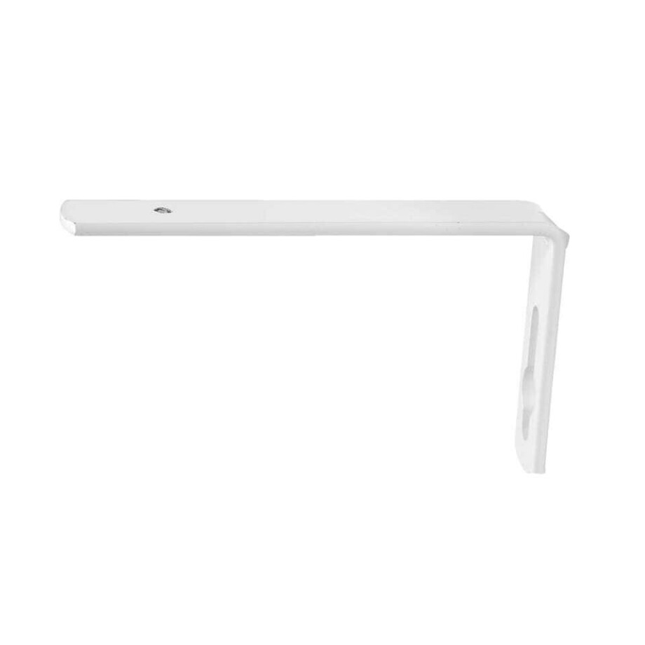 Leen Bakker - Wandsteunen 10cm, 2 Stuks Plus Rail - Metaal - Wit afbeelding 1