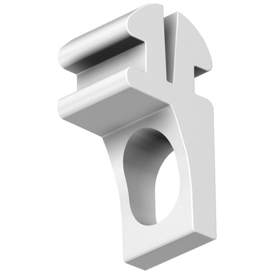 Leen Bakker - Glijders Gordijnrail PROF - S/20 (2220079) - Kunststof - Wit - 1.5x8.5x23 Cm Leen Bakker - Glijders Gordijnrail PROF - S/20 (2220079) - Kunststof - Wit - 1.5x8.5x23 Cm afbeelding 1