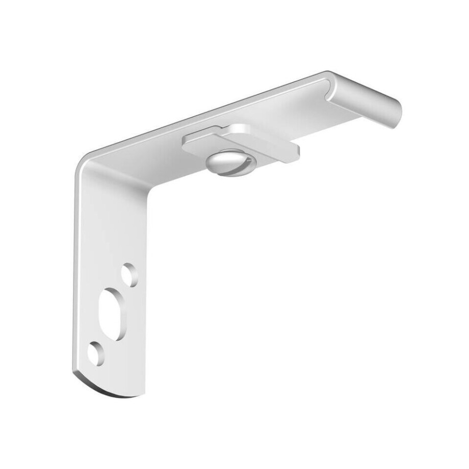 Leen Bakker - Wandsteun Gordijnrail PROF 6cm - S/3 (2220083) - Metaal - Wit - 1.5x8.5x20 Cm Leen Bakker - Wandsteun Gordijnrail PROF 6cm - S/3 (2220083) - Metaal - Wit - 1.5x8.5x20 Cm afbeelding 1