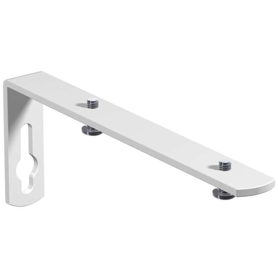 Leen Bakker - Wandsteun Gordijnrail PROF 20cm - S/2 (4000446) - Metaal - Wit - 1.5x8.5x30 Cm afbeelding 1