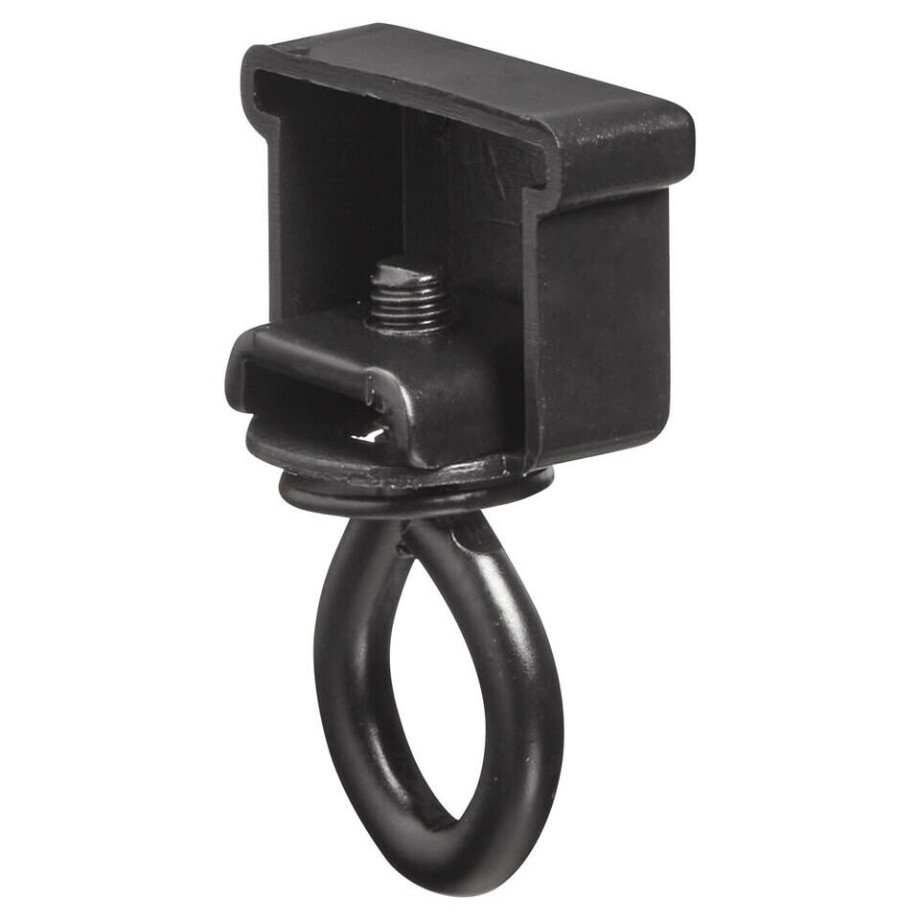 Leen Bakker - Eindstop Rail Op Maat 2 Stuks - Kunststof/IJzer - Zwart - 6x2.1x1 Cm afbeelding 1