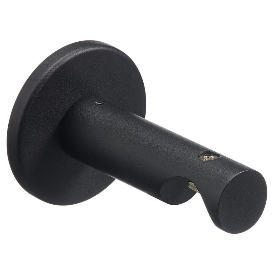 Leen Bakker - Wandsteun 28mm - 8 Cm - 8 Cm - Metaal - Zwart - L10 Cm Leen Bakker - Wandsteun 28mm - 8 Cm - 8 Cm - Metaal - Zwart - L10 Cm afbeelding 1
