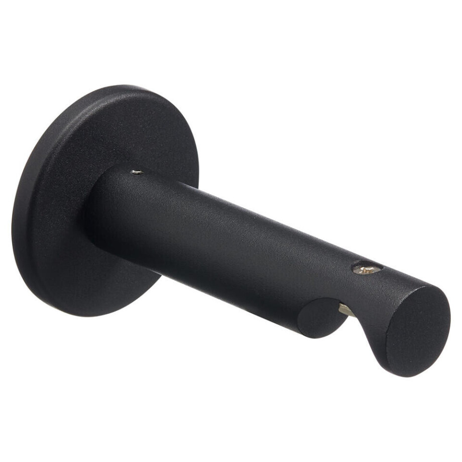 Leen Bakker - Wandsteun 28mm - 10 Cm - 10 Cm - Metaal - Zwart - L12.5 Cm Leen Bakker - Wandsteun 28mm - 10 Cm - 10 Cm - Metaal - Zwart - L12.5 Cm afbeelding 1