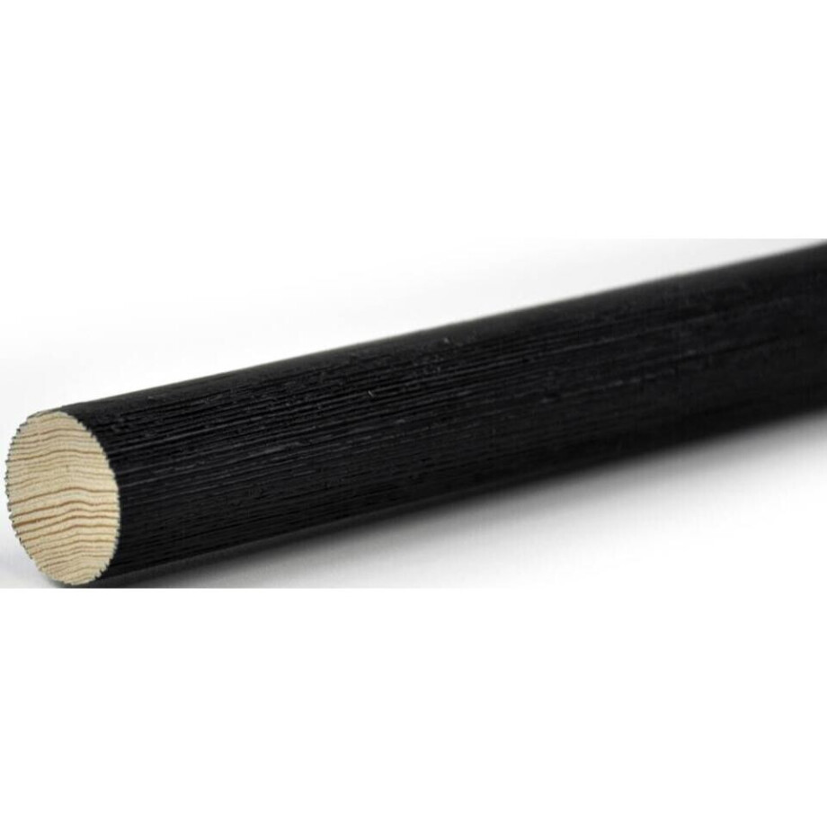 Leen Bakker - Gordijnroede 200cm - - Ø28mm (1280106) - Hout - Zwart Leen Bakker - Gordijnroede 200cm - - Ø28mm (1280106) - Hout - Zwart afbeelding 1