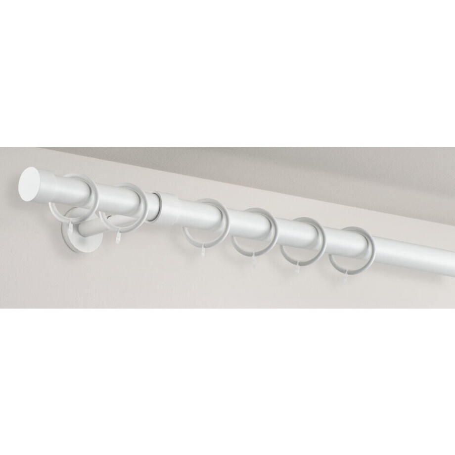 Leen Bakker - Gordijnroede 120cm - - Ø28mm (2016367) - Metaal - Wit Leen Bakker - Gordijnroede 120cm - - Ø28mm (2016367) - Metaal - Wit afbeelding 1
