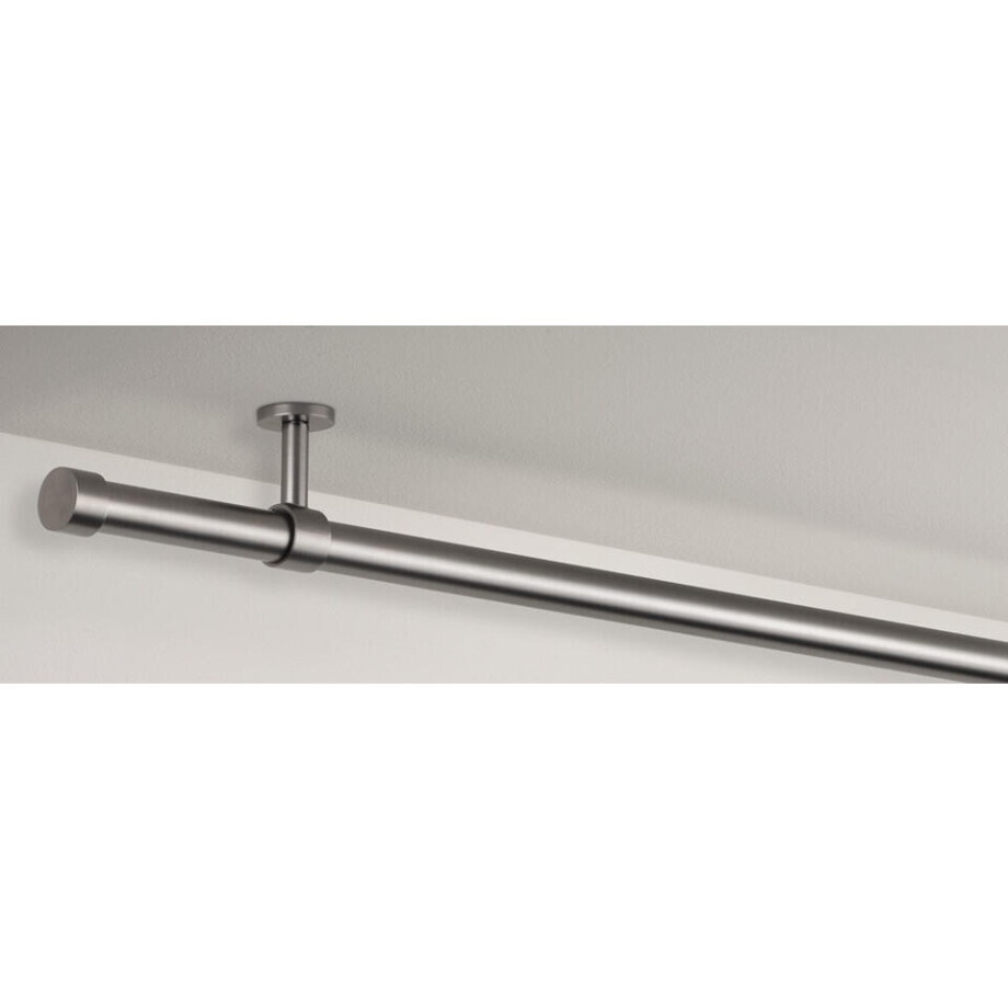 Leen Bakker - Gordijnroede 120cm - Zwart - Ø28mm (2016377) - Metaal - Grijs Leen Bakker - Gordijnroede 120cm - Zwart - Ø28mm (2016377) - Metaal - Grijs afbeelding 1