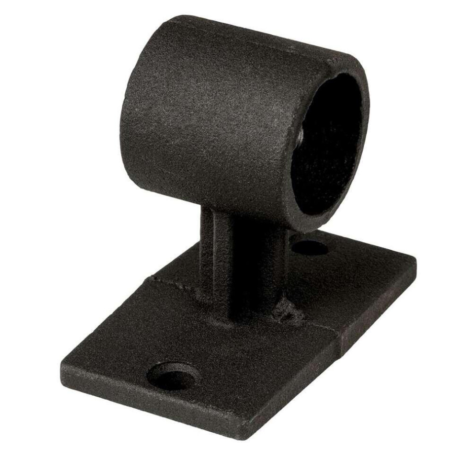 Leen Bakker - 1 Steun Wand/Plafond Mat Ø28mm - Metaal - Zwart Leen Bakker - 1 Steun Wand/Plafond Mat Ø28mm - Metaal - Zwart afbeelding 1