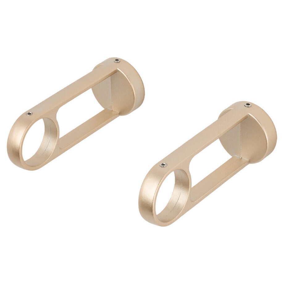 Leen Bakker - Wandsteun Gordijnroede Oval - Rosé Goud - Ø28mm - S/2 (2016356) - Metaal - Roze#Goudkleurig Leen Bakker - Wandsteun Gordijnroede Oval - Rosé Goud - Ø28mm - S/2 (2016356) - Metaal - Roze#Goudkleurig afbeelding 1