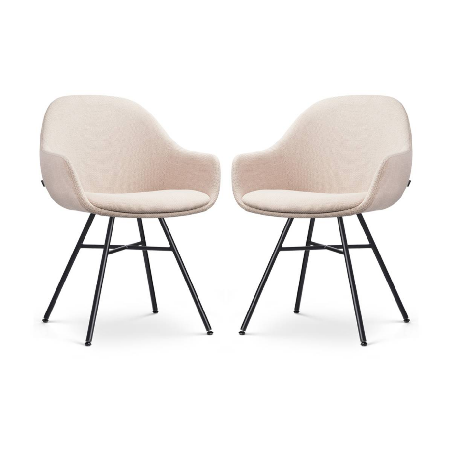 Set van 2 eetkamerstoelen Noa-Mae | Nolon afbeelding 1