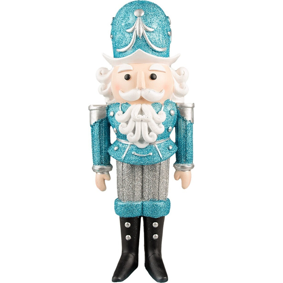 Clayre & Eef Beeld Notenkraker 47 cm Blauw Polyresin Kerstdecoratie Clayre & Eef Beeld Notenkraker 47 cm Blauw Polyresin Kerstdecoratie afbeelding 1