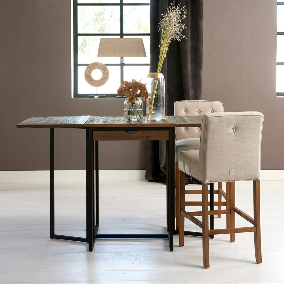 Rivièra Maison Uitschuifbare Bartafel 'Shelter Island' 74-122-170 x 95cm afbeelding 1