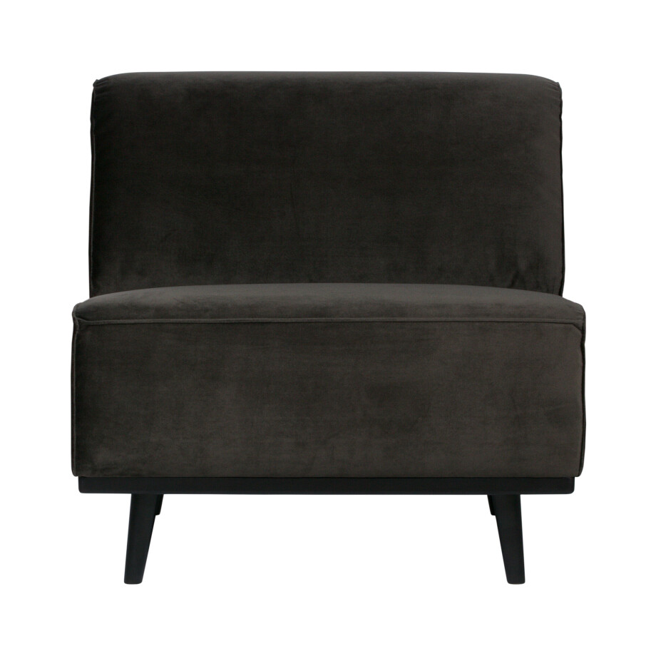 BePureHome Bank 'Statement' 1-zits Element, Velvet, kleur Warm Groen afbeelding 1