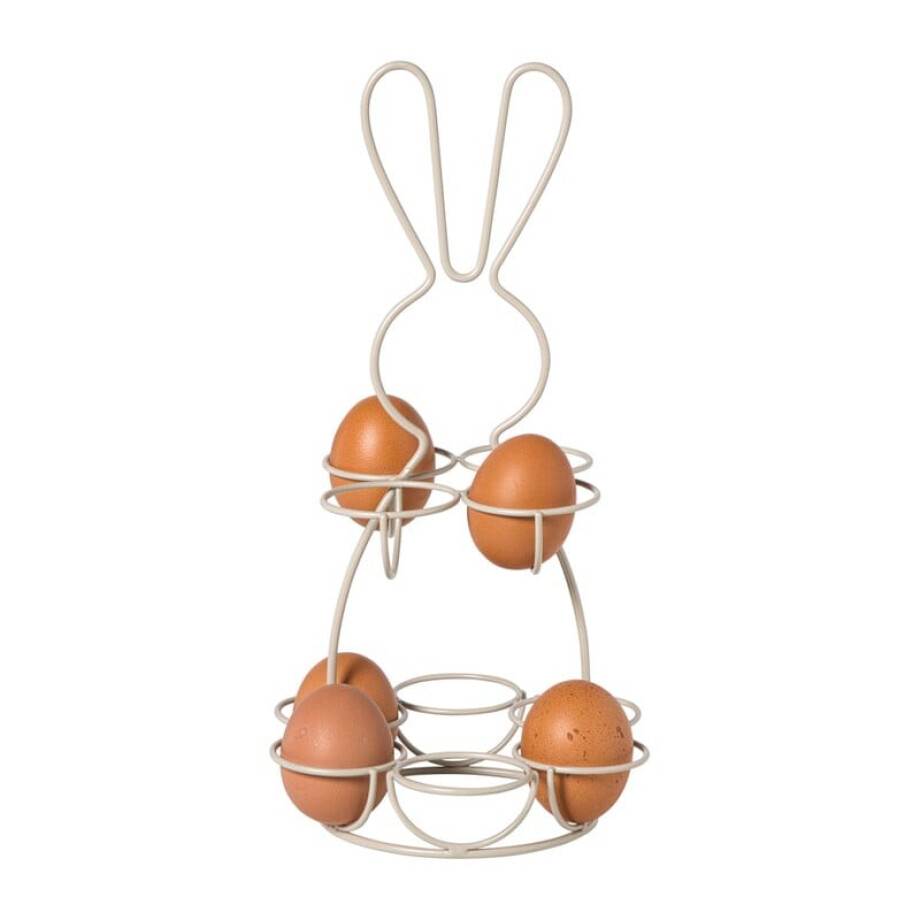 Eieren etagere haas - wit - ø17x31 cm afbeelding 