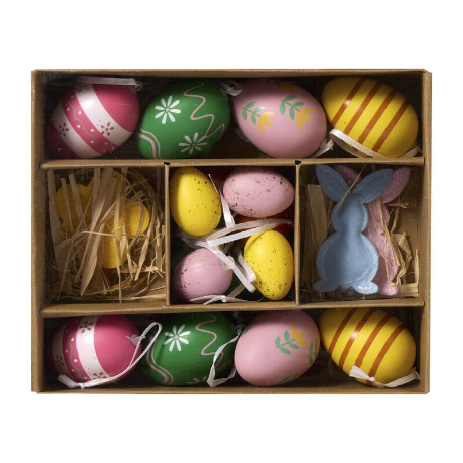Paasdecoratieset - multikleur - set van 20 afbeelding 