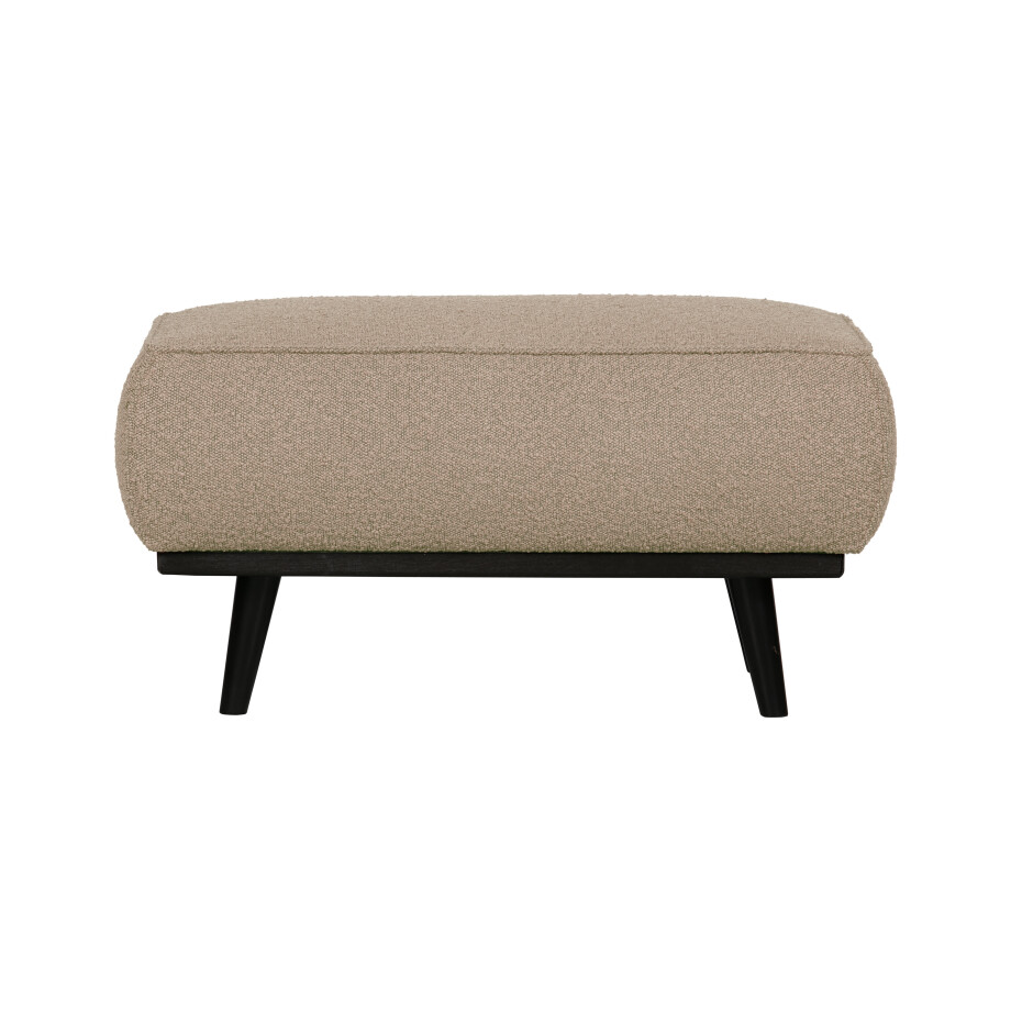 WOOOD Hocker 'Statement' Bouclé, kleur Beige WOOOD Hocker 'Statement' Bouclé, kleur Beige afbeelding 1
