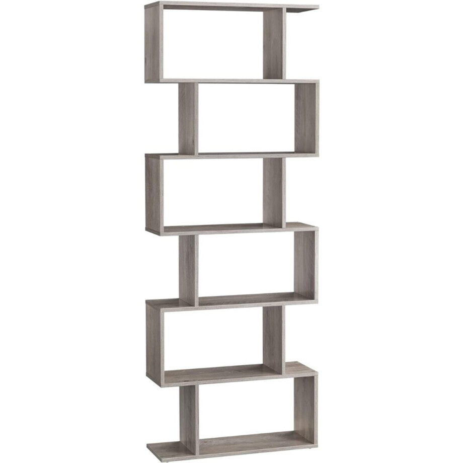 ApexArte® Boekenrek - Boekenplank - Opbergrek - Grijs Beige afbeelding 1