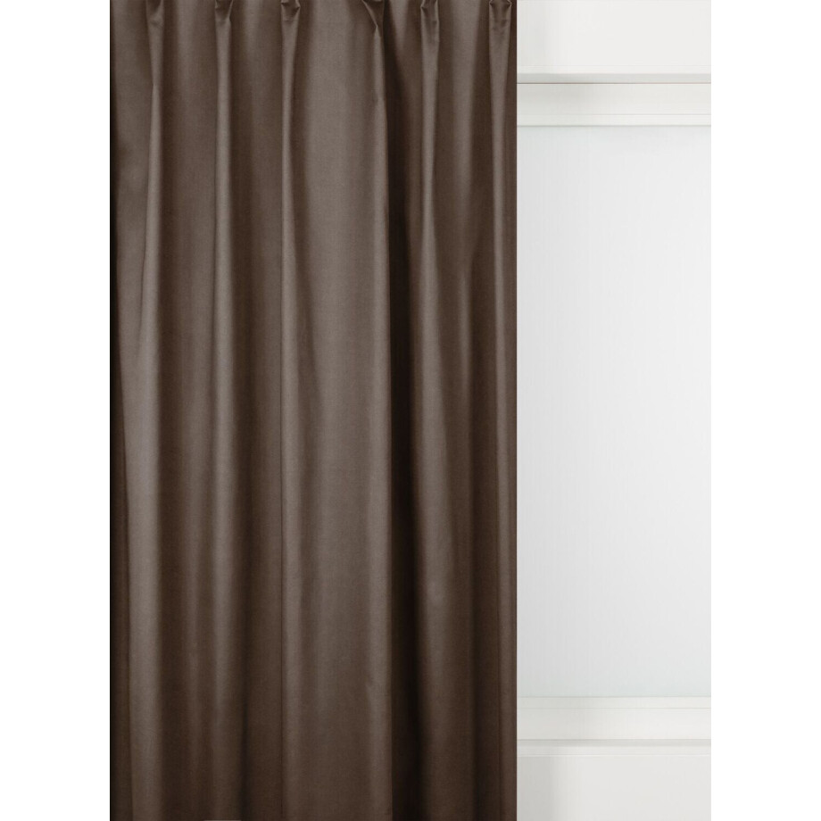 HEMA HEMA Gordijnstof Velours Bruin (bruin) afbeelding 1