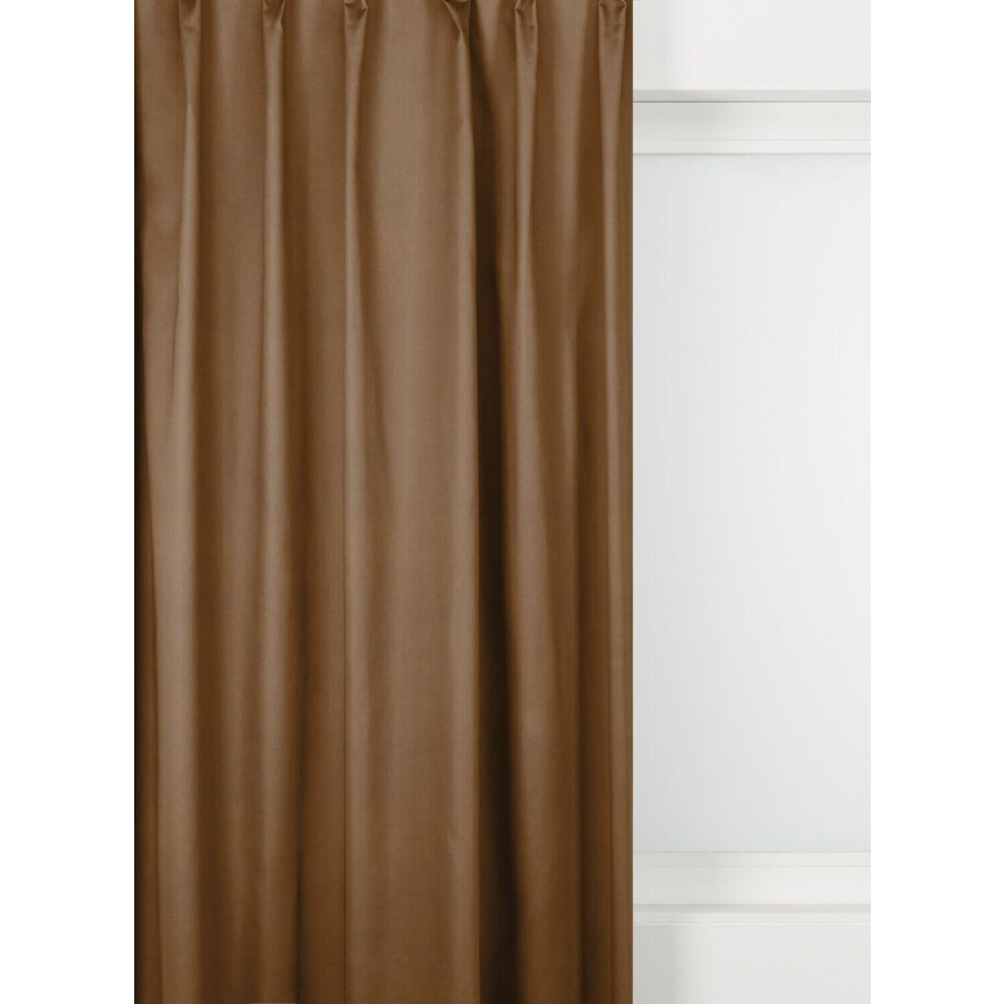 HEMA HEMA Gordijnstof Velours Cognac (cognac) afbeelding 1