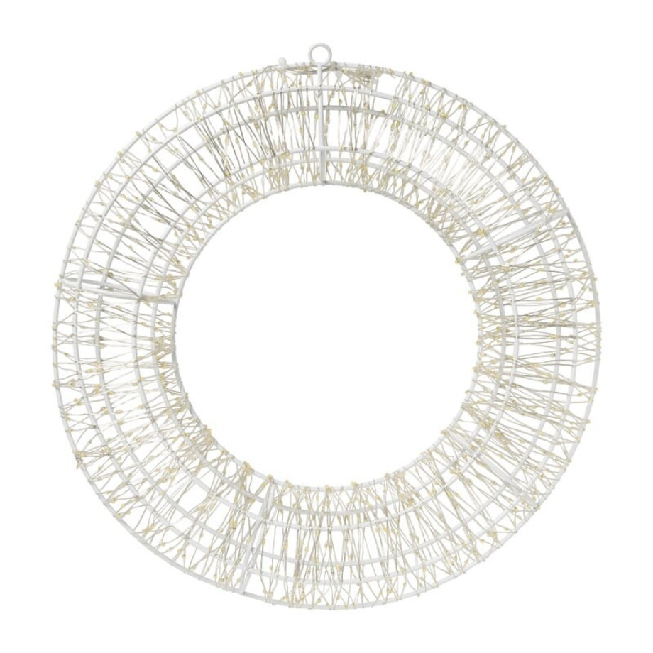 Kerstkrans met LED lampjes - warm wit - ø36 cm Kerstkrans met LED lampjes - warm wit - ø36 cm afbeelding