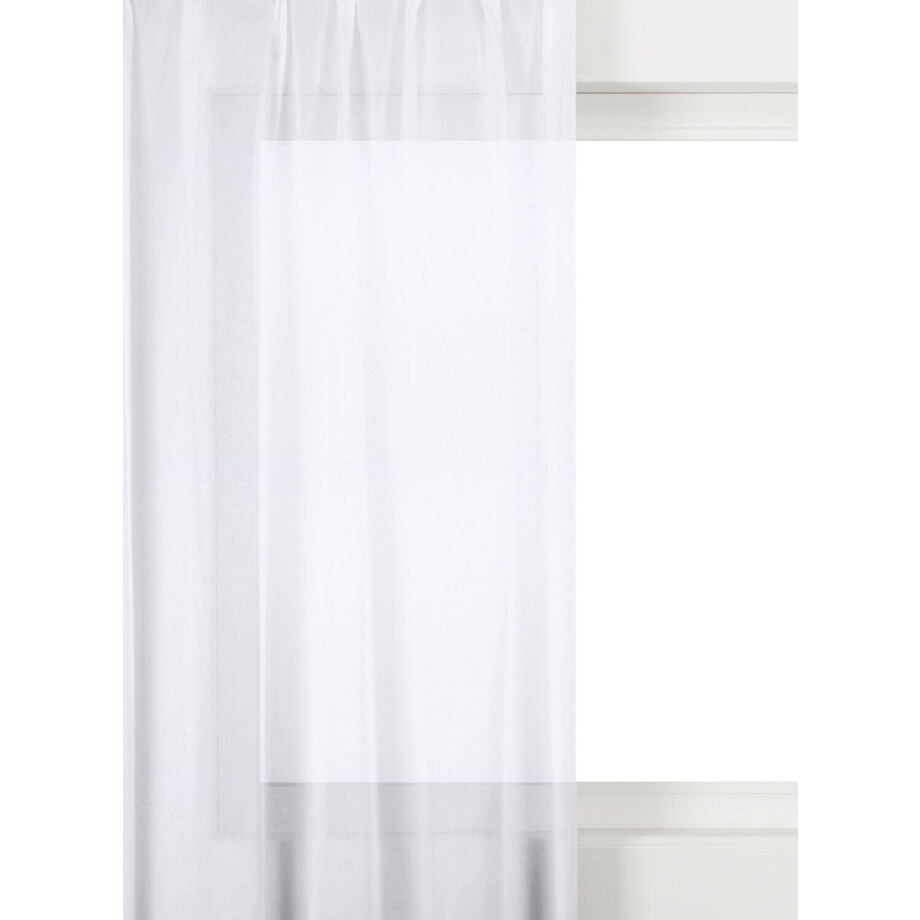 HEMA HEMA Gordijnstof Voile Basic Wit (wit) afbeelding 1