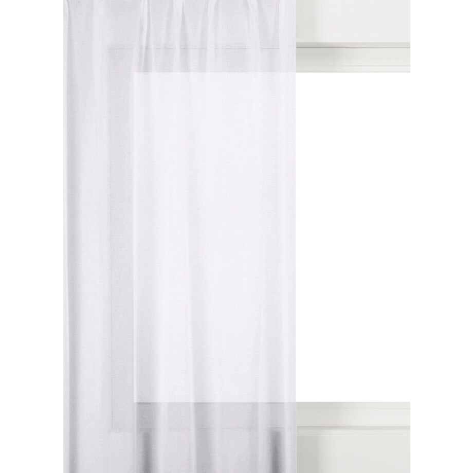 HEMA HEMA Gordijnstof Voile Emmen Wit (wit) HEMA HEMA Gordijnstof Voile Emmen Wit (wit) afbeelding 1