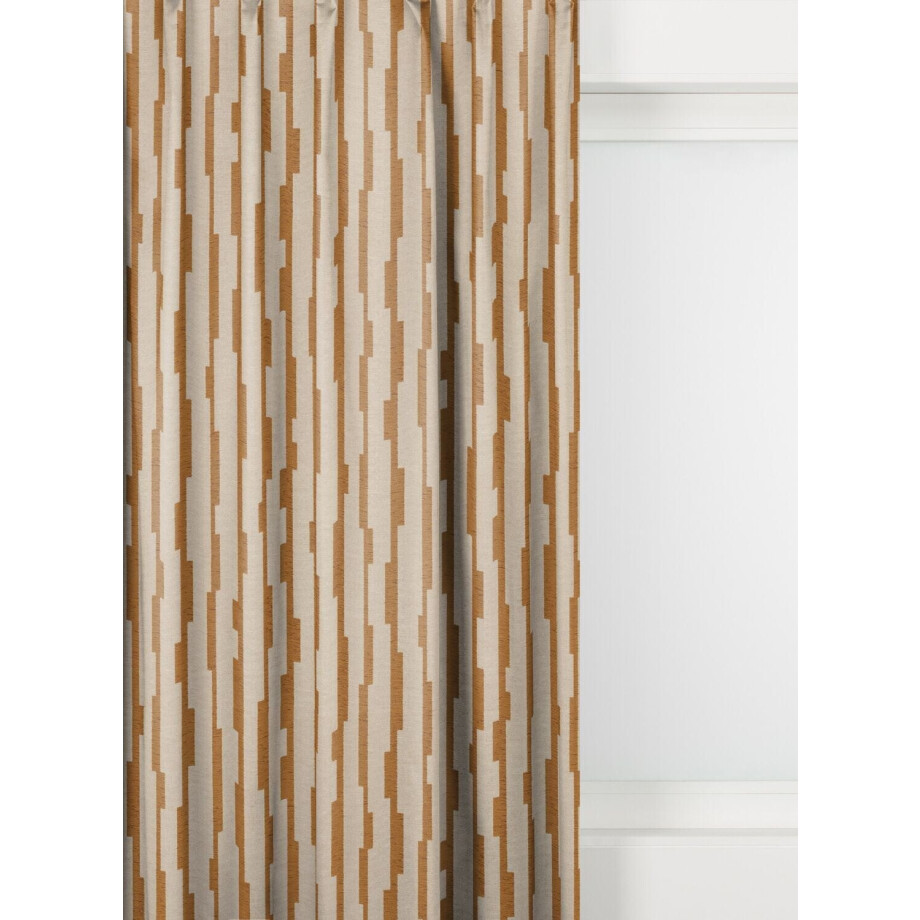 HEMA HEMA Gordijnstof Andel Lichtdoorlatend Octa Ecru-cognac (cognac) HEMA HEMA Gordijnstof Andel Lichtdoorlatend Octa Ecru-cognac (cognac) afbeelding 1