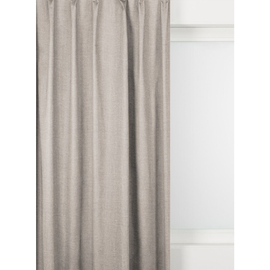 HEMA HEMA Gordijnstof Gent Verduisterend Taupe (taupe) afbeelding 1