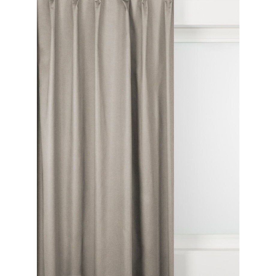 HEMA HEMA Gordijnstof Wijnegem Verduisterend Taupe (taupe) afbeelding 1