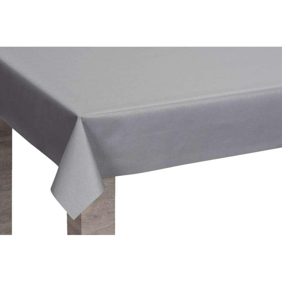 Leen Bakker - Tafelzeil Guus - Linnenlook - 140 Cm - PVC - Grijs afbeelding 1