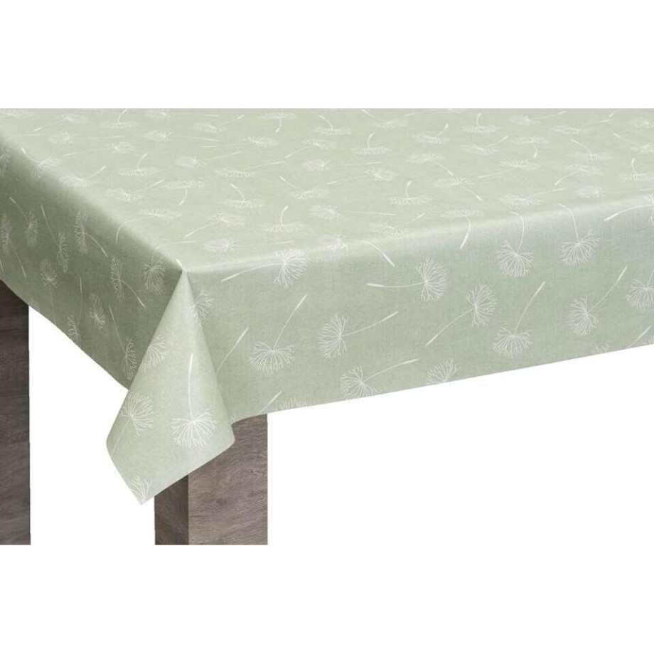Leen Bakker - Tafelzeil Aimee - Licht - 140cm - PVC - Groen Leen Bakker - Tafelzeil Aimee - Licht - 140cm - PVC - Groen afbeelding 1